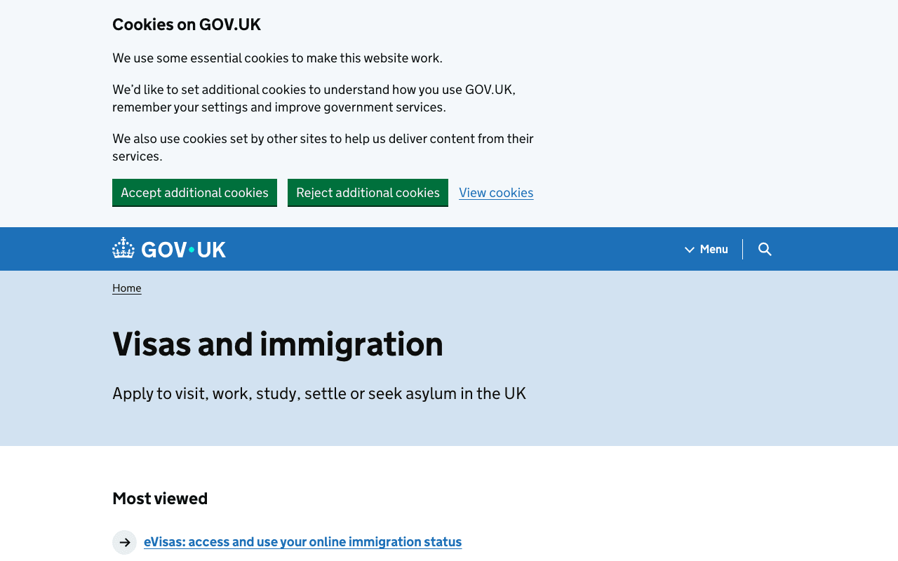 gov.uk Visas and immigration хуудас